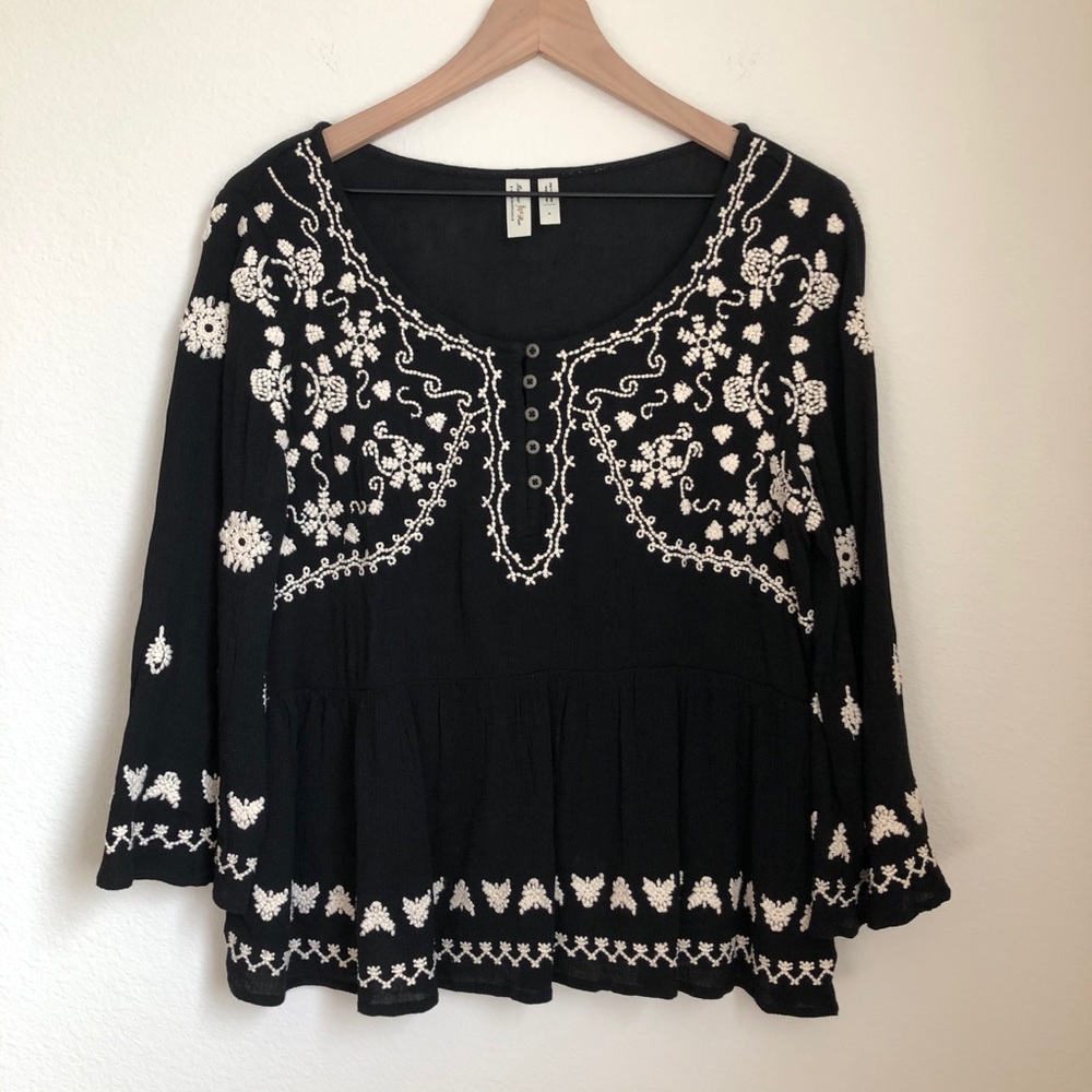 Anthropologie Meadow Rue Gardiner Blouse